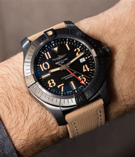 breitling avenger automatic gmt 45 night mission review|breitling avenger automatic gmt 45.